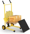 Hydraulic Material Lift with Steel Platform Board, 440 LBS Capacity Lift Dolly