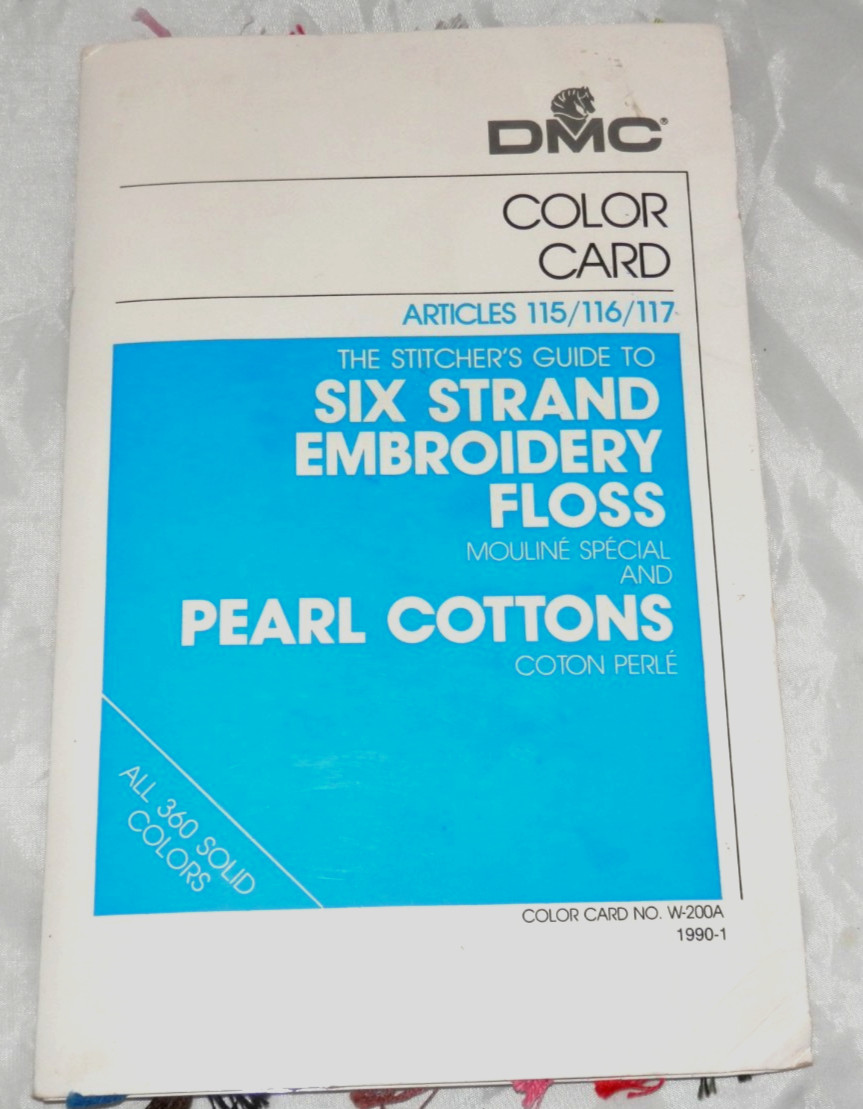 DMC Six Strand Embroidery Floss & Pearl Cottons Color Card W