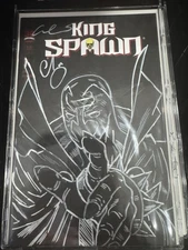 Spawn #10 Blank Variant ORIG.SKETCH and SIGNED by Escorza Bros With COA!