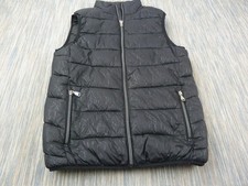 Alessandro Zavetti Gilet Mens Extra Small XS Black Quilted Puffer Bodywarmer
