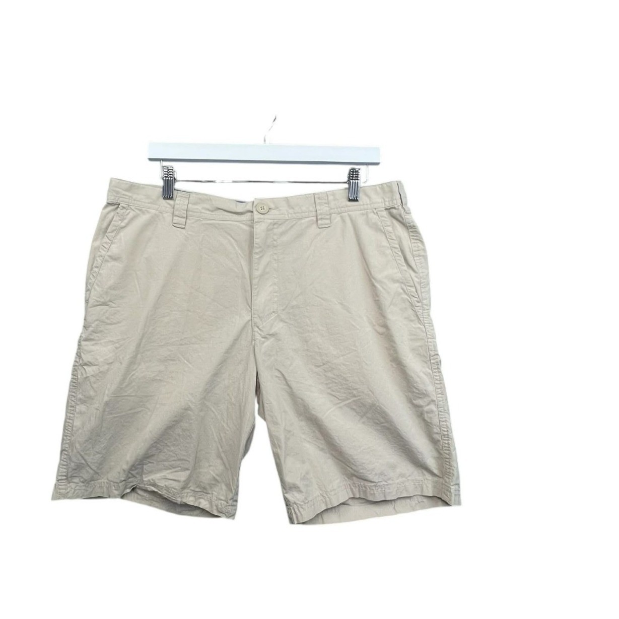 Columbia Men's Beige Cargo Shorts Size 36W 10In Inseam Casual Outdoor Hiking