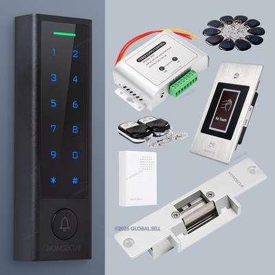 HOMSECUR IP66 APP WIFI RFID Access Control Set NO Strike Lock