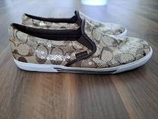 Coach Women's Kitty Slip-On Loafers/Flat Size 8D Preppy In Excellent Condition