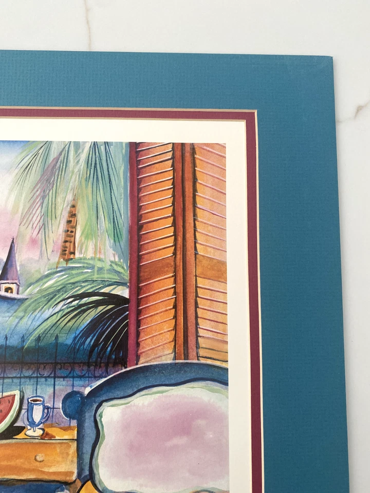 New Orleans French Quarter Print 1991 A Room with a View Signed 255/1000 - Image 3 of 4