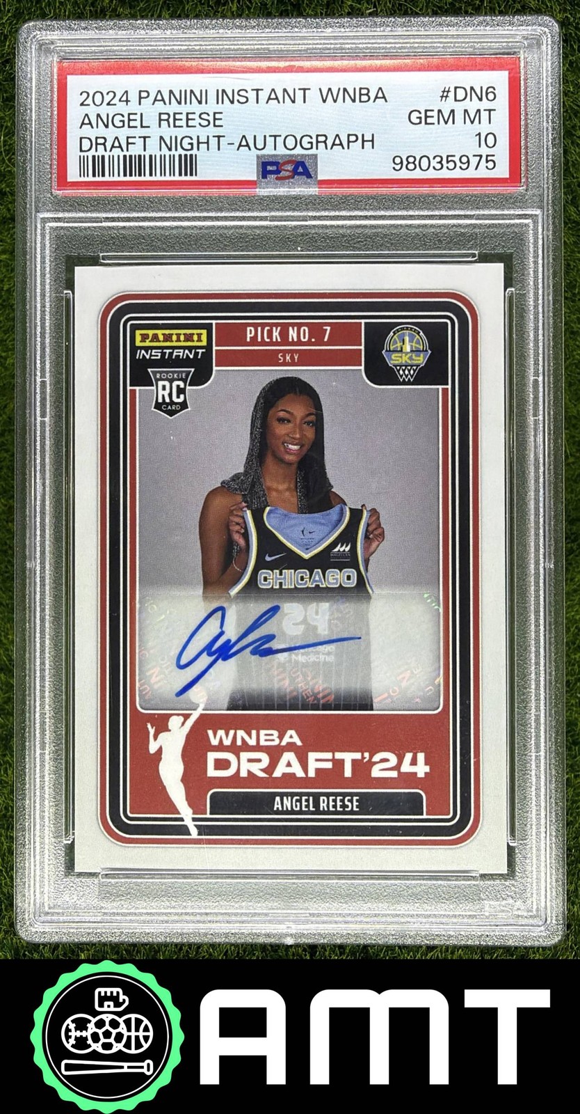 Angel Reese PSA 10 2024-25 Panini Instant WNBA Draft Night Auto Sky RC 5975