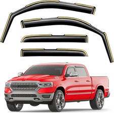 in-Channel Window Rain Guards Fit for Fit for 2019-2026 Dodge Ram 1500 Crew Cab