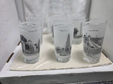 Vintage Texas 150th Anniversary Norman Baxter Historical Glasses ( Set Of 6)