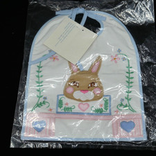 Vintage Baby Bib Easter House of Hatten appliqued boutique NOS