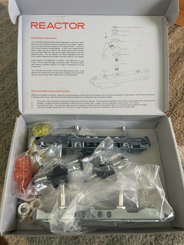 Powerdyne Reactor Pro Series Plates Size 8, Brand New, Derby, Roller Skate Quad