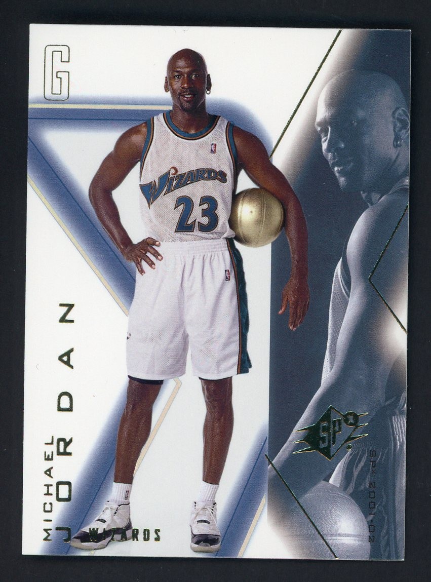 2001 SPx #90 Michael Jordan Wizards HOF