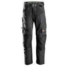 SNICKERS 6903 Flexiwork W35 L32 (50)WORK TROUSER Black Workwear Belt