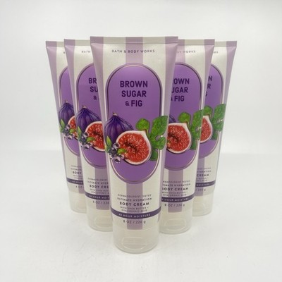bath and body works (5 Pc) BROWN SUGAR AND FIG Body Cream 8 Oz New!