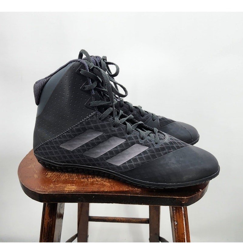 New NWOB Adidas Mat Wizard 4 Wrestling Shoes Size 9 Black  thumbnail 2