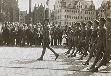 ORIGINAL! PRE-WW2 GERMAN SHOCK TROOPS AT GERMAN DAY NÜRNBERG SEP 1-2 1923 PHOTO