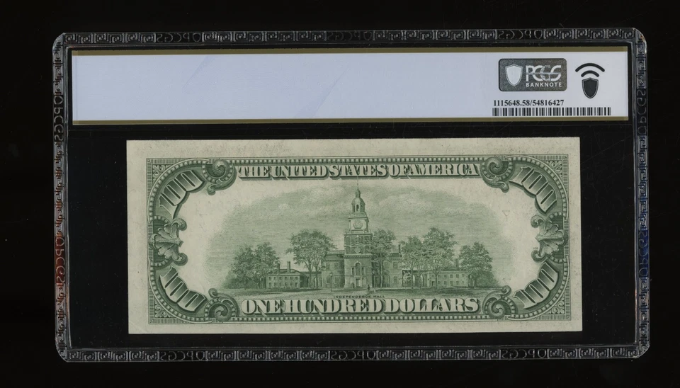 DBR 1950 $100 FRN Chicago Mule Fr. 2157-Gm PCGS-B 58 PPQ Serial G03609500A - Image 2 of 2