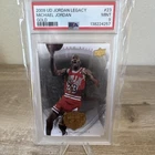 Upper Deck 2009 UD Jordan Legacy Gold Michael Jordan #23 PSA 9 Graded Card