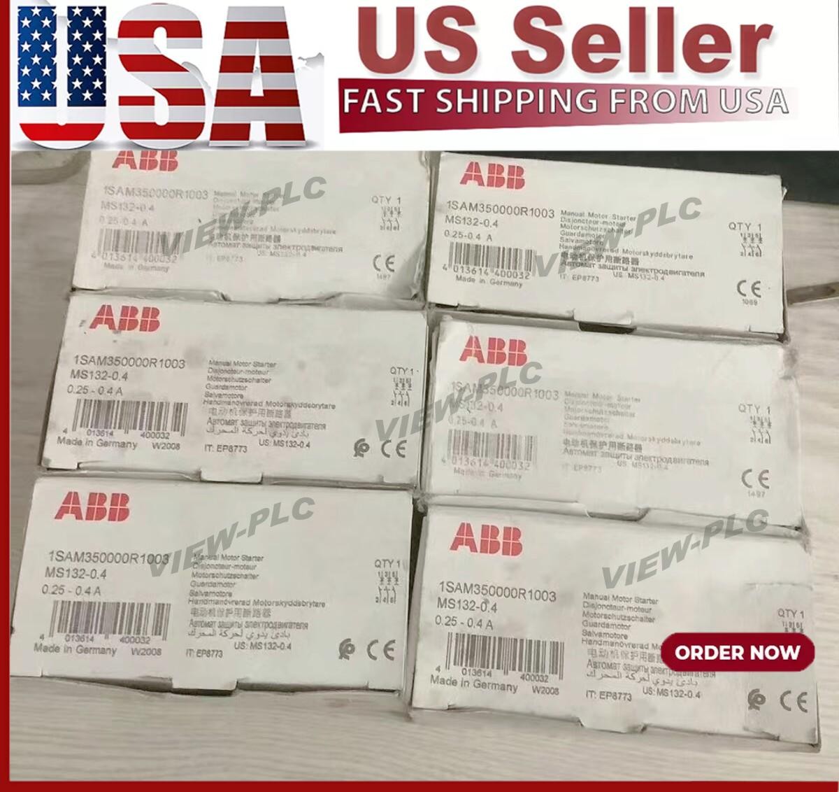 1pc ABB MS132-0.4 (0.25-0.4A) Motor Starter