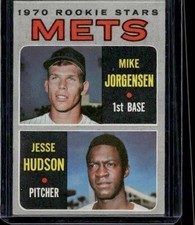 1970 Topps #348 Mets 1970 Rookie Stars (Mike Jorgensen / Jesse Hudson) (A)