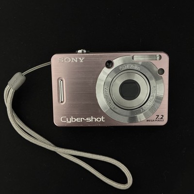 sonyサイバーショット Sony Cyber-shot DSC-W55 7.2MP 3x Optical Zoom Pink Compact Camera