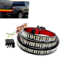 Tailgate Light Bar, 12V 60-inch Led Tailgate Light Bar Strip, Triple Row High