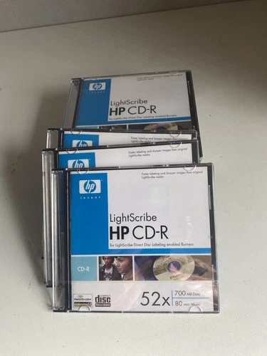 HP CD-R Lightscribe 13 PACK ~ CD-R ~ 52x ~ 700MB ~ 80Mins ~ New & Sealed