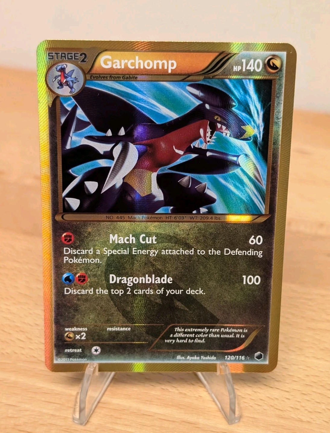 2013 Garchomp Secret Rare BW Plasma Freeze Textured 120/116 Gold Dragon NM CLEAN