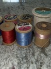 Lot Of Vintage Wooden Spools Of Thread Assorted Coats & Clark Lily Talon Belding — photo 9