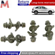 4Pcs 14mm/0.55" Car Four Wheel Alignment Cam Bolts Adjustable Camber Bolts Steel