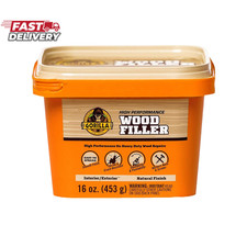 Gorilla All Purpose Wood Filler, Natural Finish, 16 Ounce Tub Pack of 1 - Wate