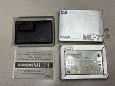 Casio Electronic Calculator Watch ML-71 Vintage Made In Japan