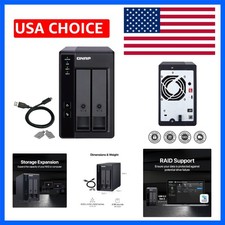 TR-002-A- 2 Bay USB Type-C Direct Attached Storage DAS with Hardware RAID Dis...