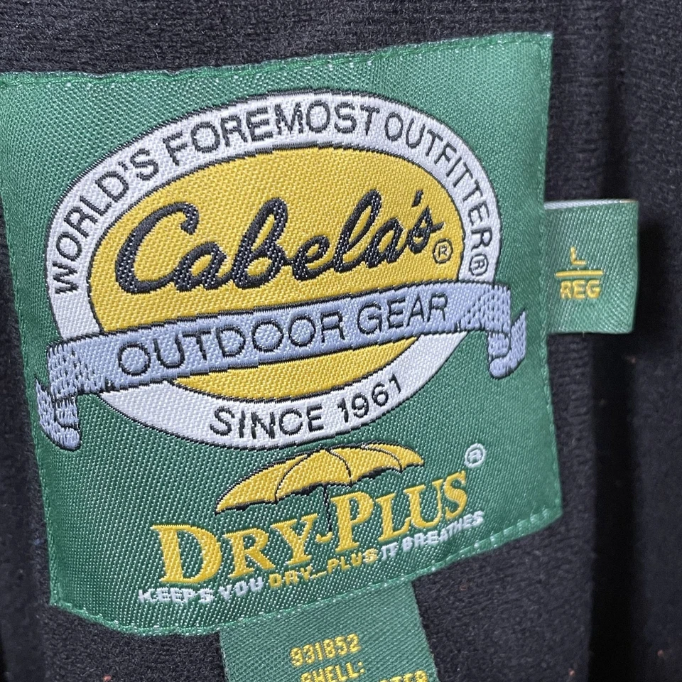 Cabelas Overalls Mens L Seclusion Blaze insulated Bib Hunting Orange Dry-Plus - Image 4 of 4