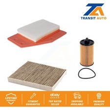 Air Cabin Engine Cartridge Oil Filters (3 Total) Kit For Chevrolet Malibu 1.8L
