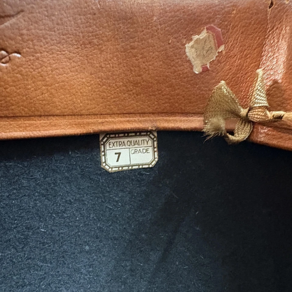 Vintage Al F Kerkeslager Hat Bowler Fitted Mens 7 Felt Dress Derby 1920s 30s - Image 3 of 4