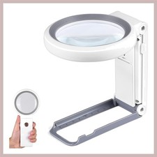 Crystal Clear 3x Magnifying Glass with Adjustable LED - Perfect for Low Vision