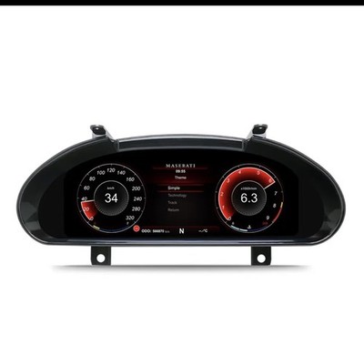 Upgrade 12.3'' Custom Digital Speedometer Cluster For Maserati GranTurismo GT GC