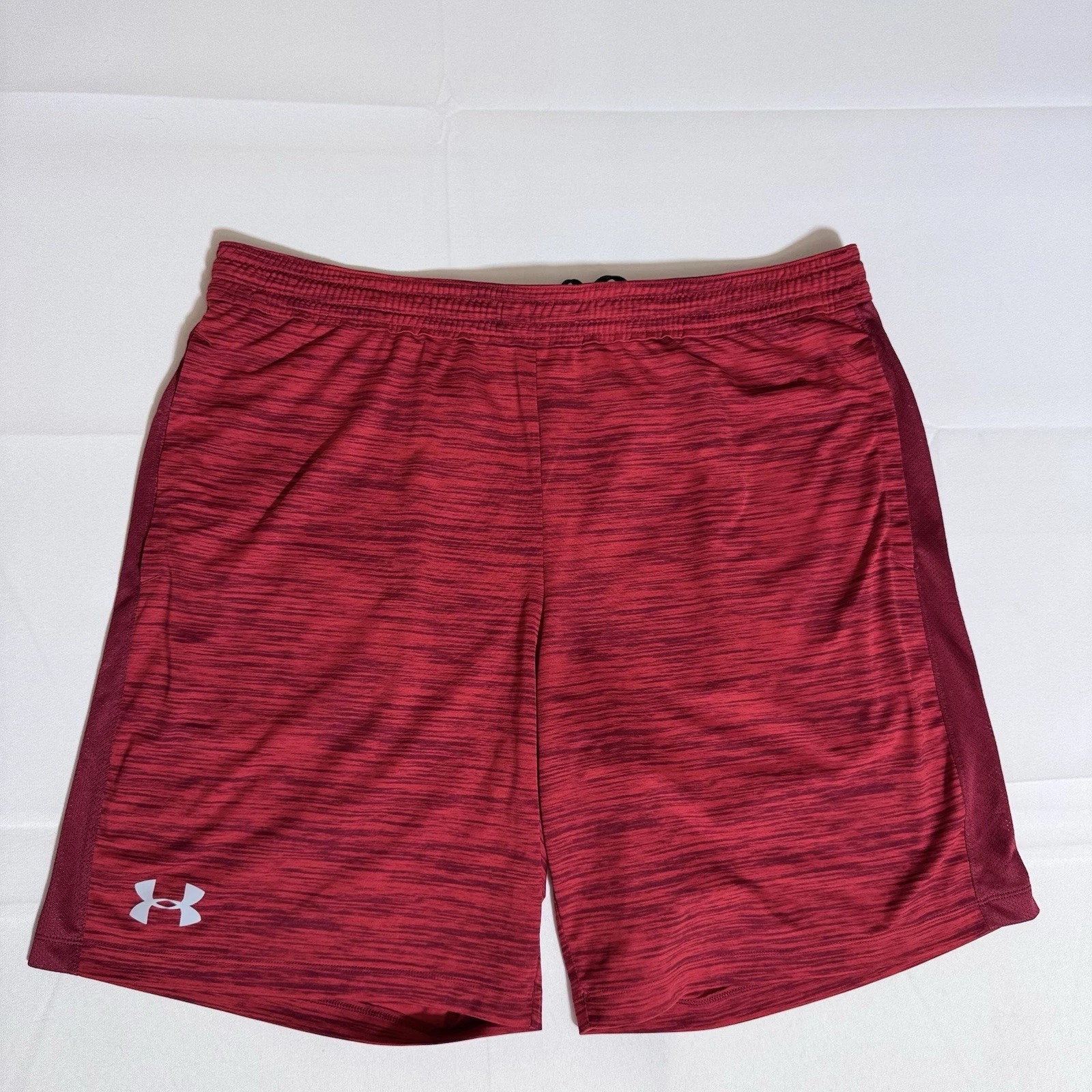 Under Armour HeatGear Cargo Shorts, Logo, Stretch, Red, Male, 2XL