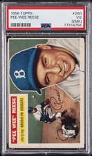 1956 TOPPS #260 PEE WEE REESE PSA 3 MK