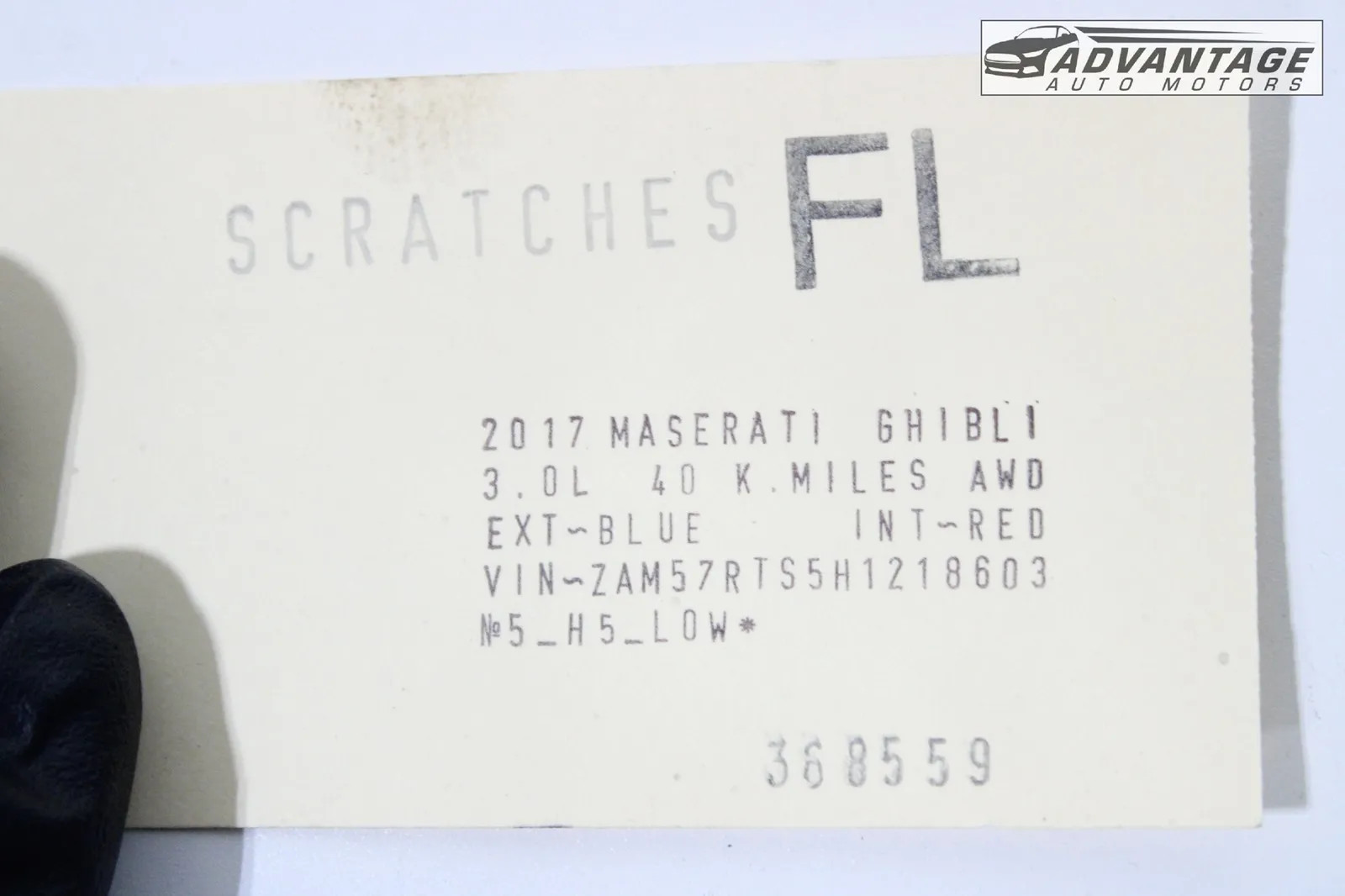 Maserati Ghibli S Q4 2014-2021 Front Left Door panel molding