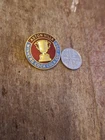 ASTON VILLA F C - 1996 COCA COLA WINNERS VINTAGE COLLECTABLE  FOOTBALL  BADGE