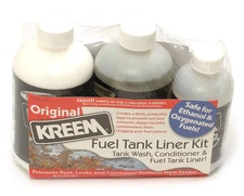 Kreem Motorcycle Fuel Tank Liner & Prep Kit - Tank Wash, Conditioner & Liner