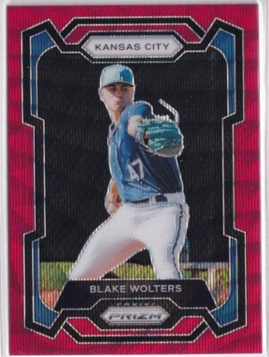 2024 Panini Prizm Prizms Ruby Wave #150 Blake Wolters