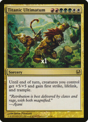 MTG Duel Deck DDH Titanic Ultimatum NM/M