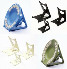 2 x Black, Ivory, Wedgwood Blue or Green : Clip Display Stands : Plate, Jasper 