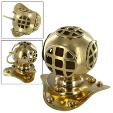 Antique USA Navy Nautical Miniature Diving Helmet Sea Solid Brass Vintage Décor