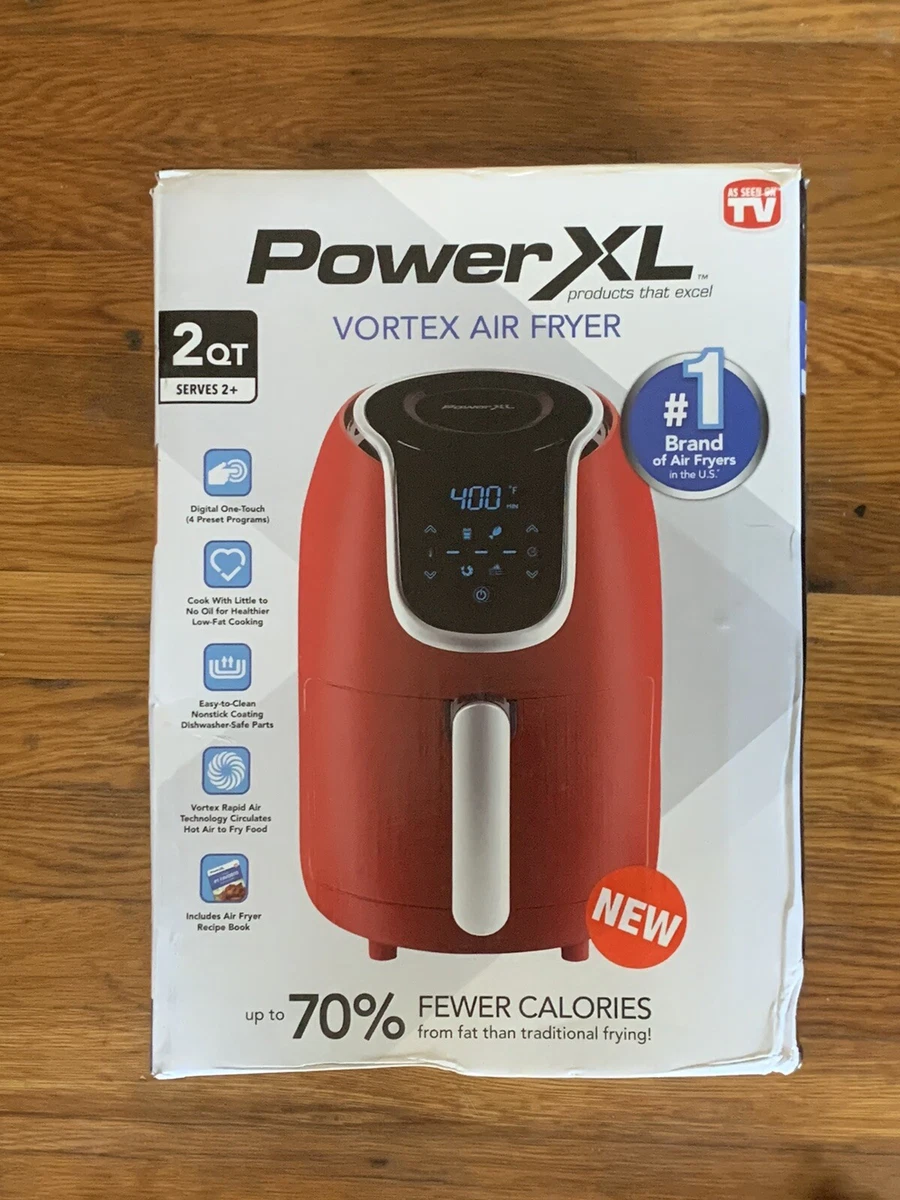 Power XL Vortex Air Fryer, Black 2 qt