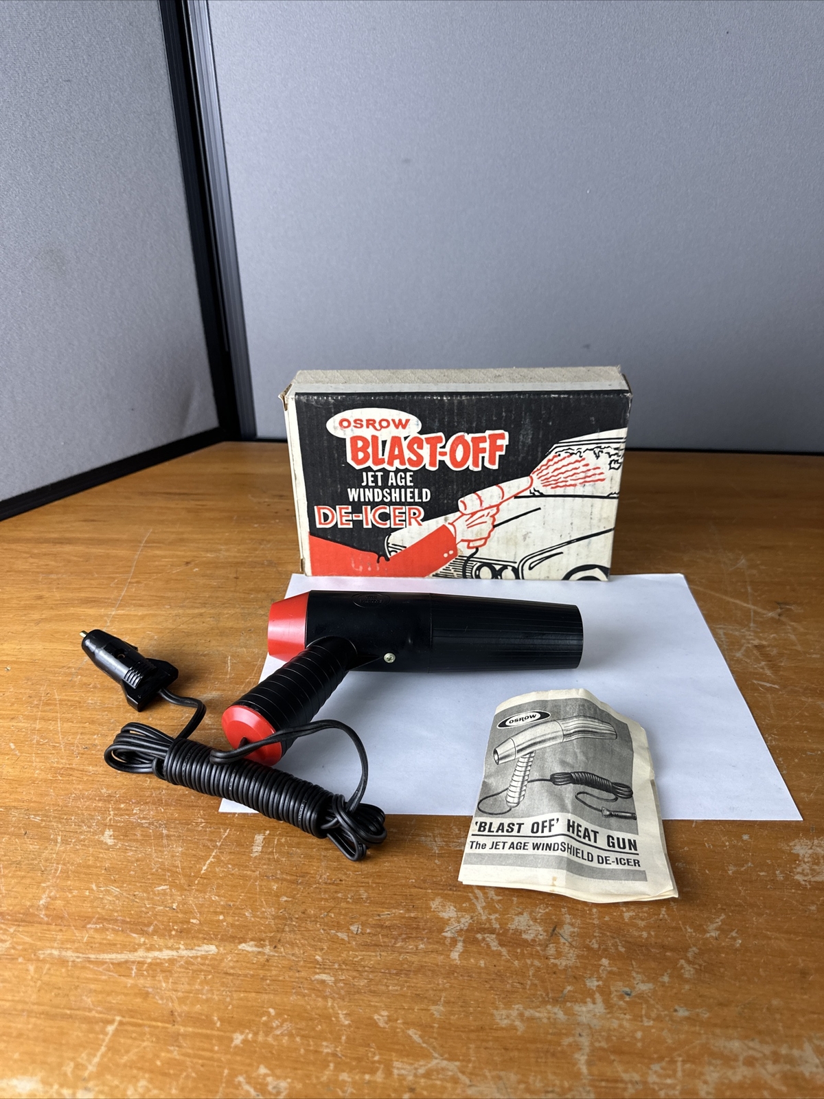 NOS Vintage BLAST-OFF Chevy/GM Ford Mopar Hot Rod Auto WINDSHIELD DE-ICER GUN