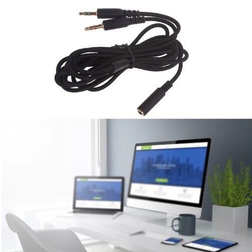 Replacement Nylon Braided Earphones Cable Headphones Line for Headphone - Afbeelding 3 van 8