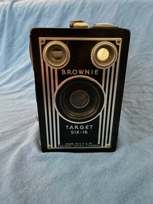 Antique BROWNIE Target Six-16 Camera Art Deco Eastman Kodak Box