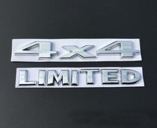 Metal Chrome 4x4 Limited Emblem Car Auto Trunk Rear Badge Decal Sticker Suv Metal Chrome 4x4 Limited Emblem Car Auto Trunk Rear Badge Decal Sticker Suv
